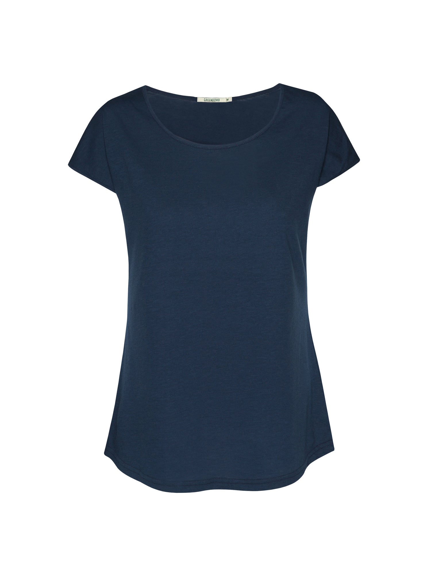 Blau:  Sportliches T-Shirt aus Bio-Baumwolle für Damen [20673]