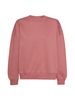 Dark Rose: Lässiges Sweatshirt aus Bio-Baumwolle für Damen [20688]