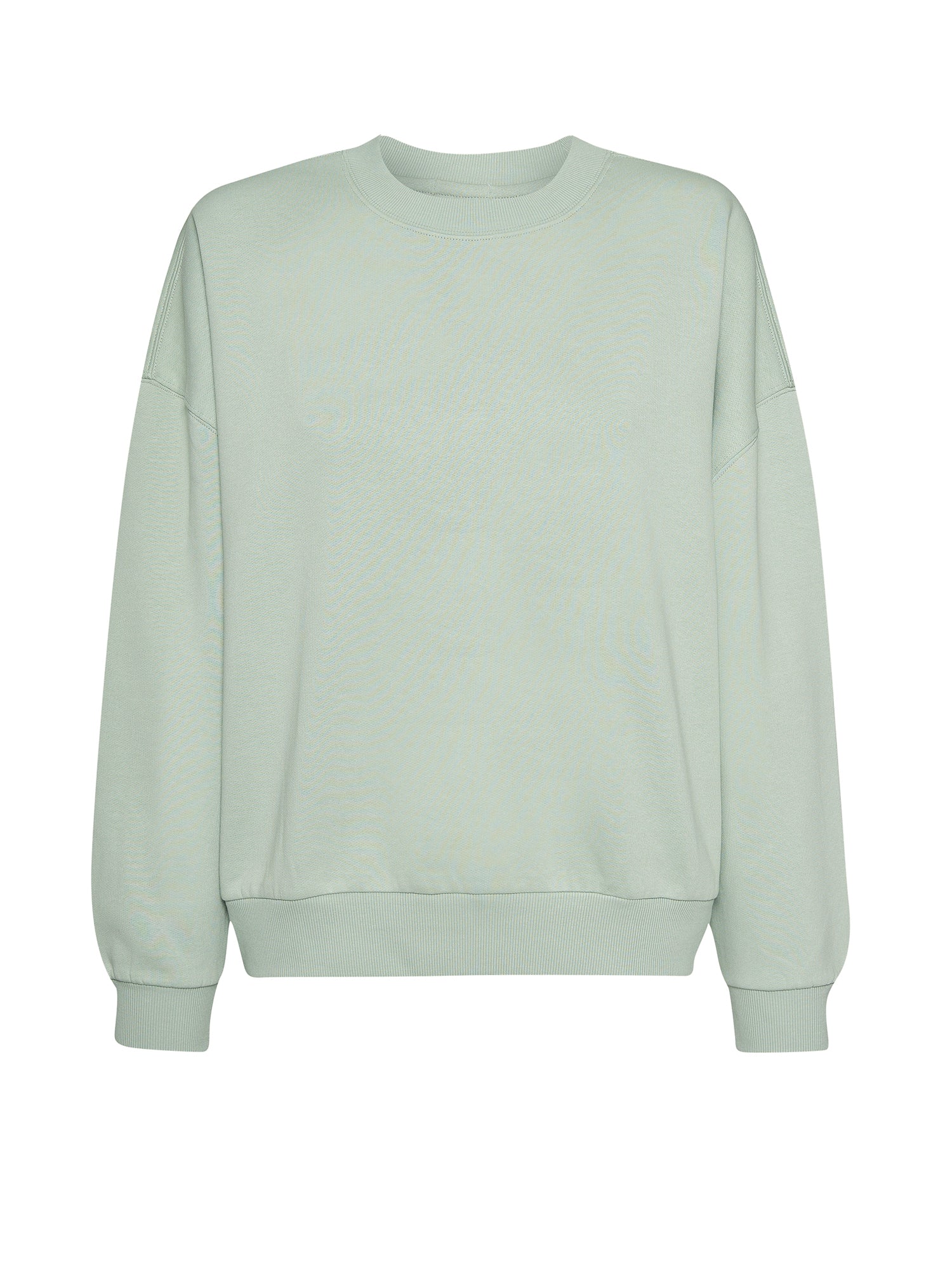 Muted Mint: Lässiges Sweatshirt aus Bio-Baumwolle für Damen [20698]
