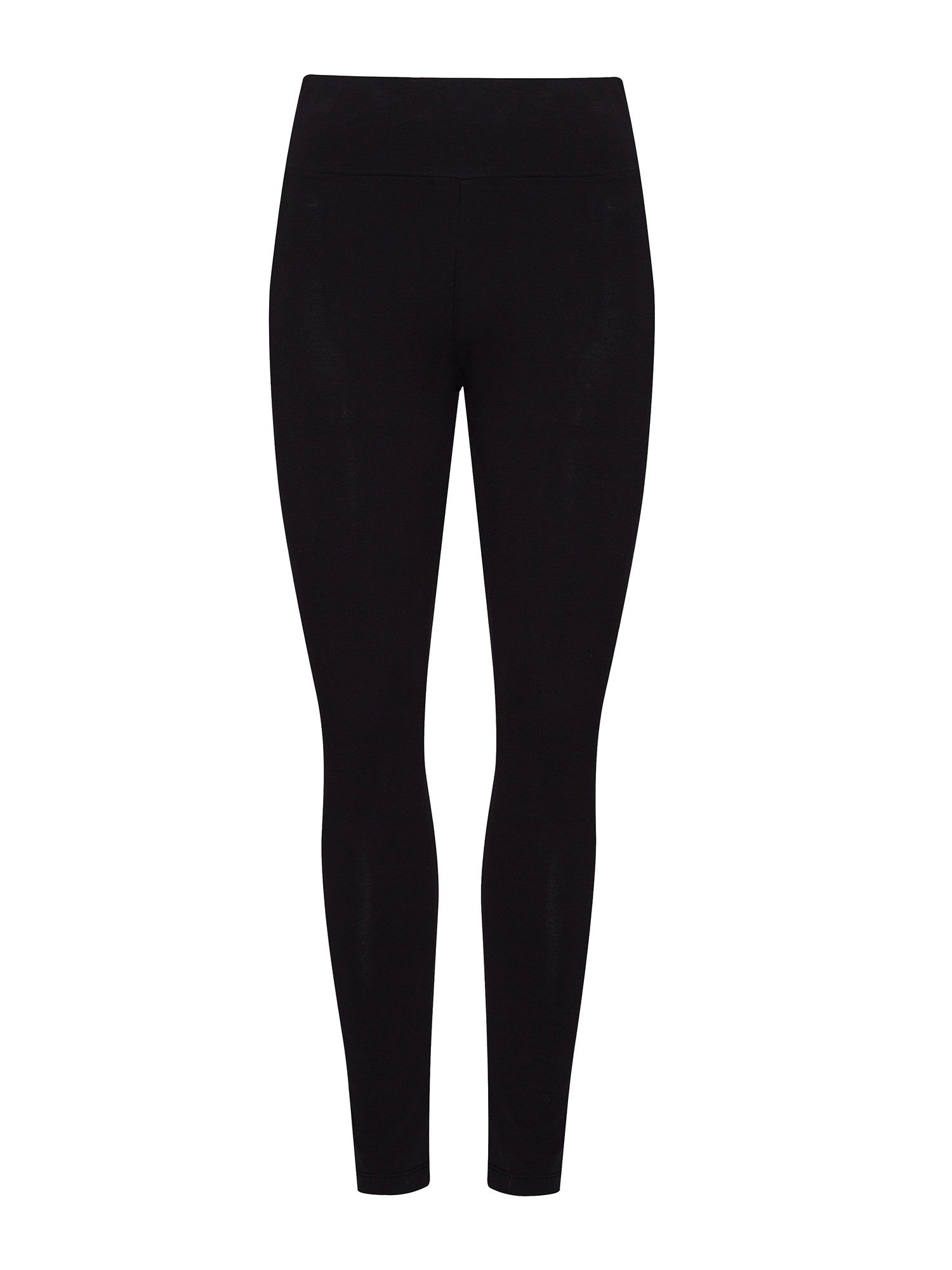 Schwarz:  Lässige Leggings aus Bio-Baumwolle für Damen [20730]
