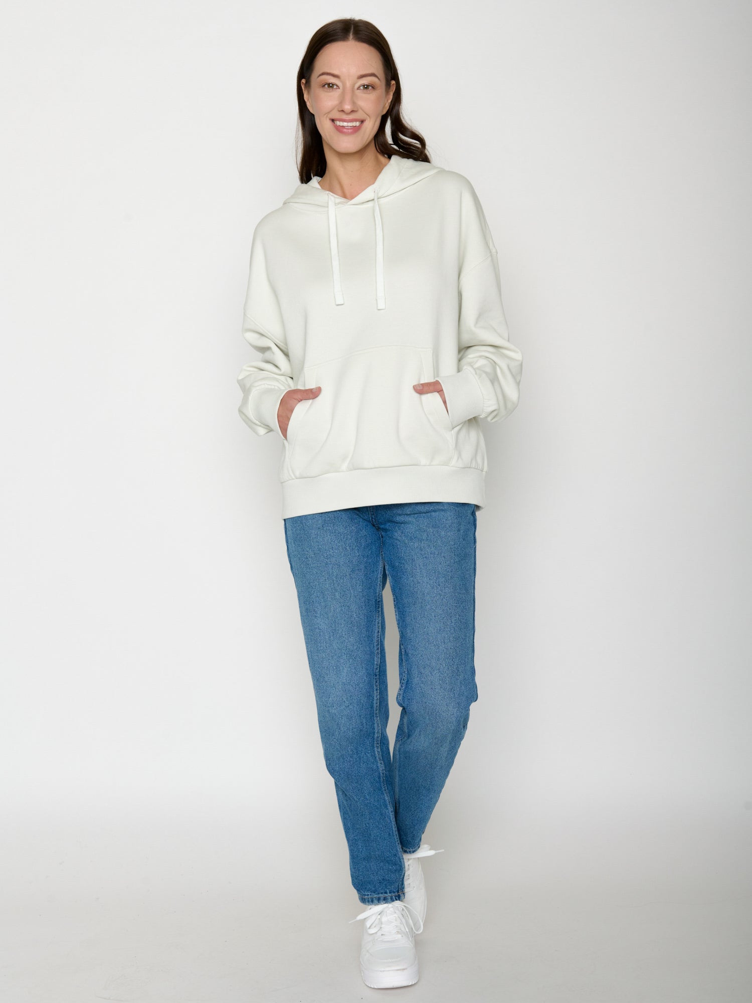 Moonstone: Lässiger Hoodie aus Bio-Baumwolle für Damen [20781]
