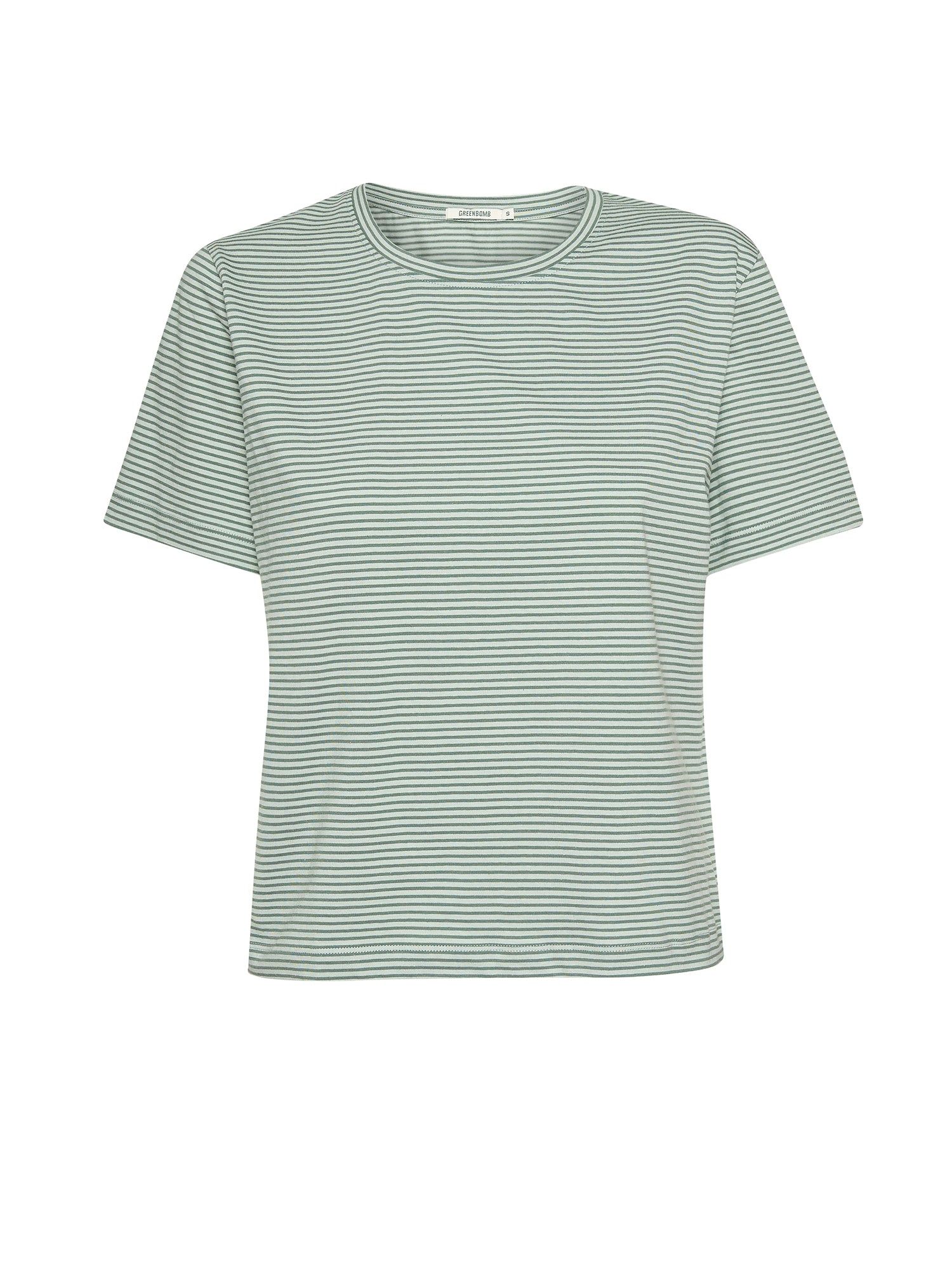 Bamboo Stripes: Kastiges T-Shirt aus Bio-Baumwolle für Damen [20805]