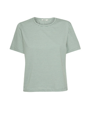 Bamboo Stripes: Kastiges T-Shirt aus Bio-Baumwolle für Damen [20805]