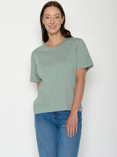 Bamboo Stripes: Kastiges T-Shirt aus Bio-Baumwolle für Damen [20806]