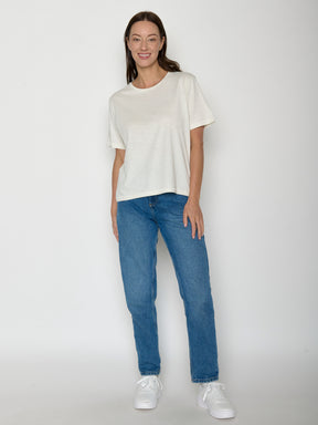 Moonstone: Kastiges T-Shirt aus Bio-Baumwolle für Damen [20833]