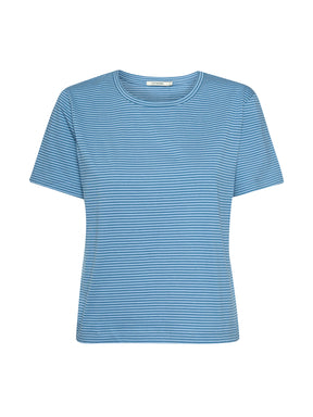 Tide Stripes: Kastiges T-Shirt aus Bio-Baumwolle für Damen [20840]