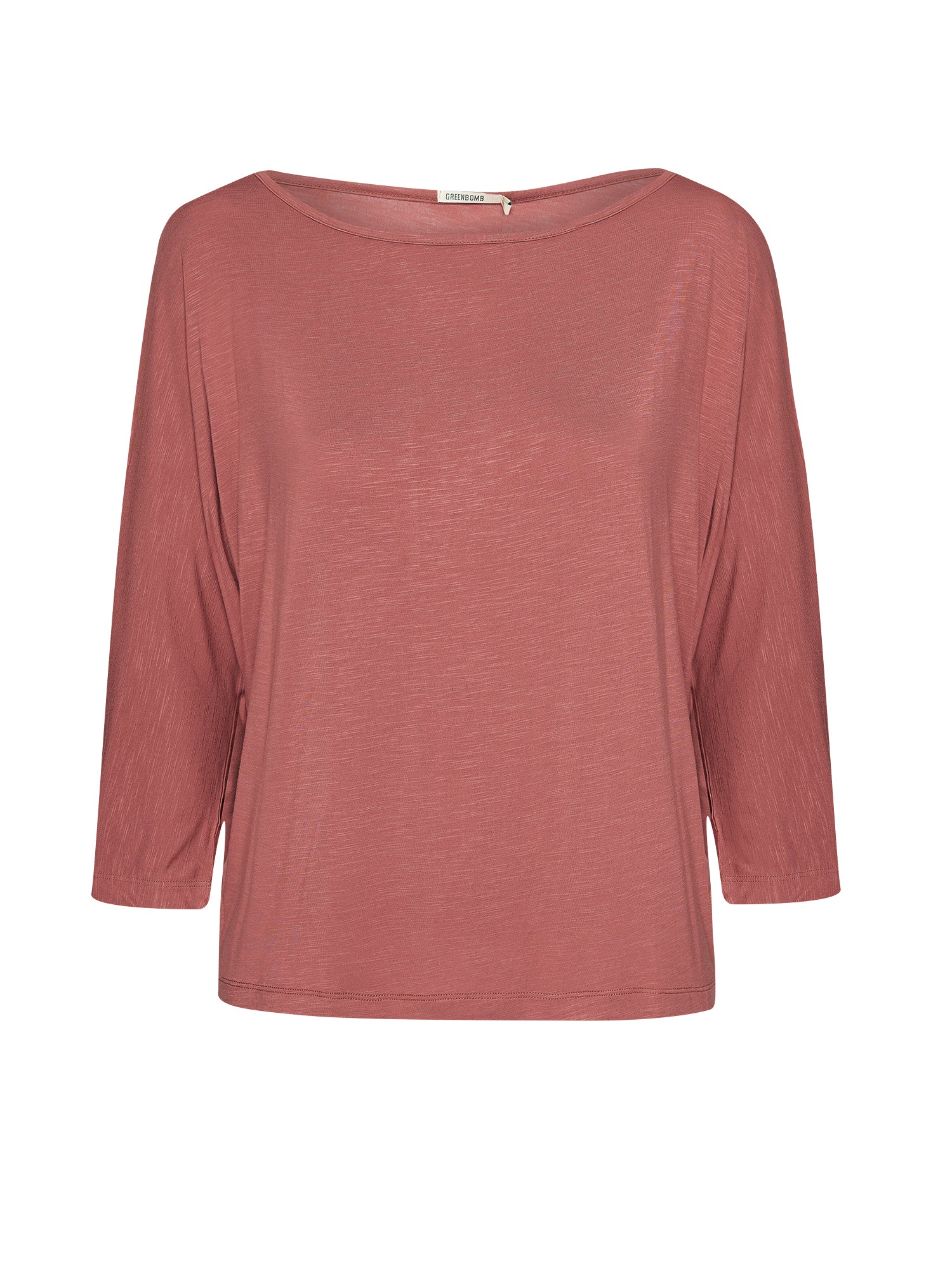 Dark Rose: Gemütliches Longsleeve aus Viskose (LENZING™ ECOVERO™) Mix für Damen [20852]