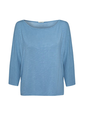 Glacier Blue : Gemütliches Longsleeve aus Viskose (LENZING™ ECOVERO™) Mix für Damen [20857]
