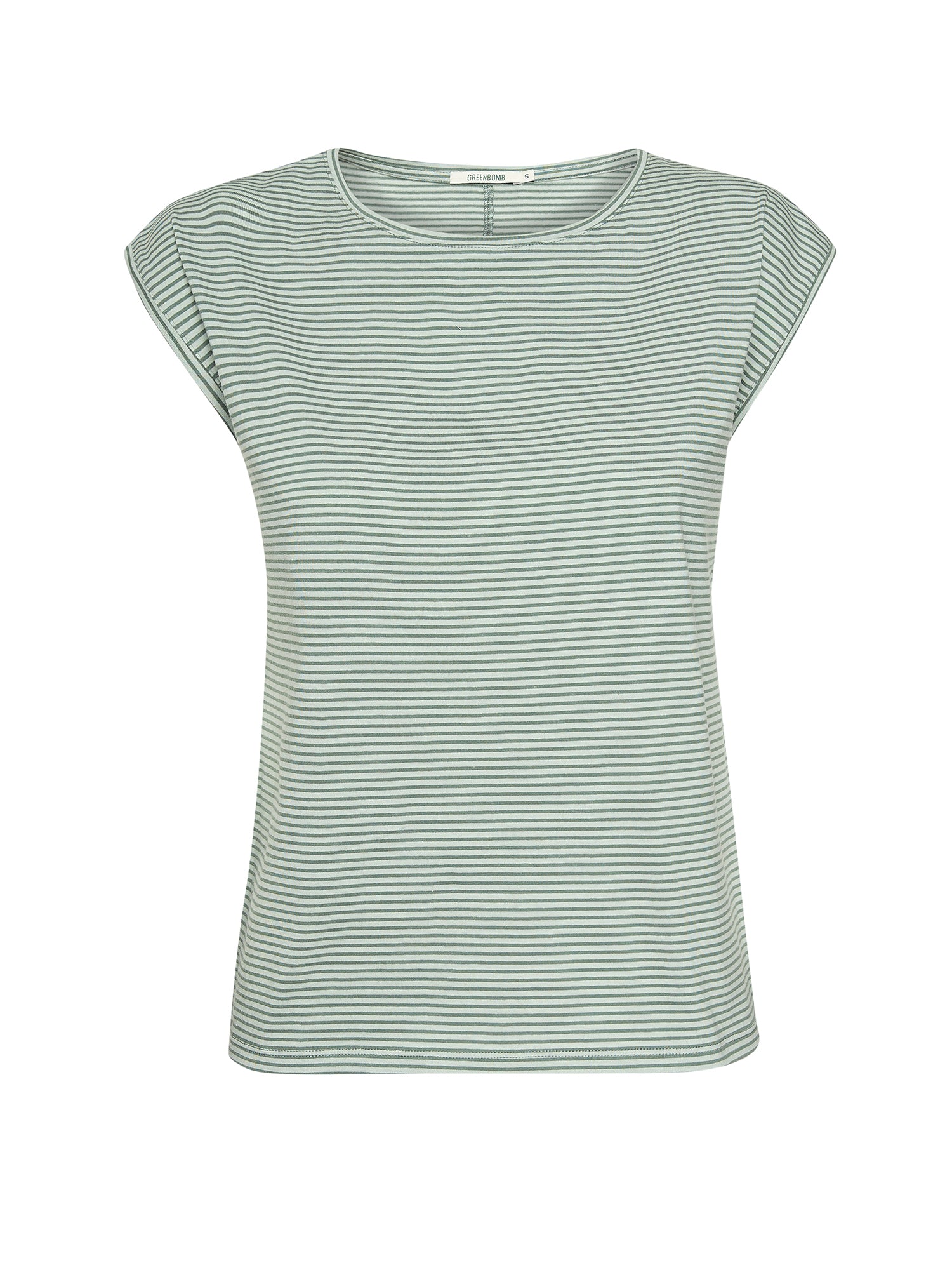 Bamboo Stripes: Lässiges Shirt aus LENZING™ TENCEL™ Mix für Damen [20872]