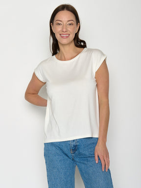 Moonstone: Lässiges Shirt aus LENZING™ TENCEL™ Mix für Damen [20894]