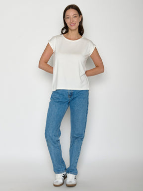 Moonstone: Lässiges Shirt aus LENZING™ TENCEL™ Mix für Damen [20896]