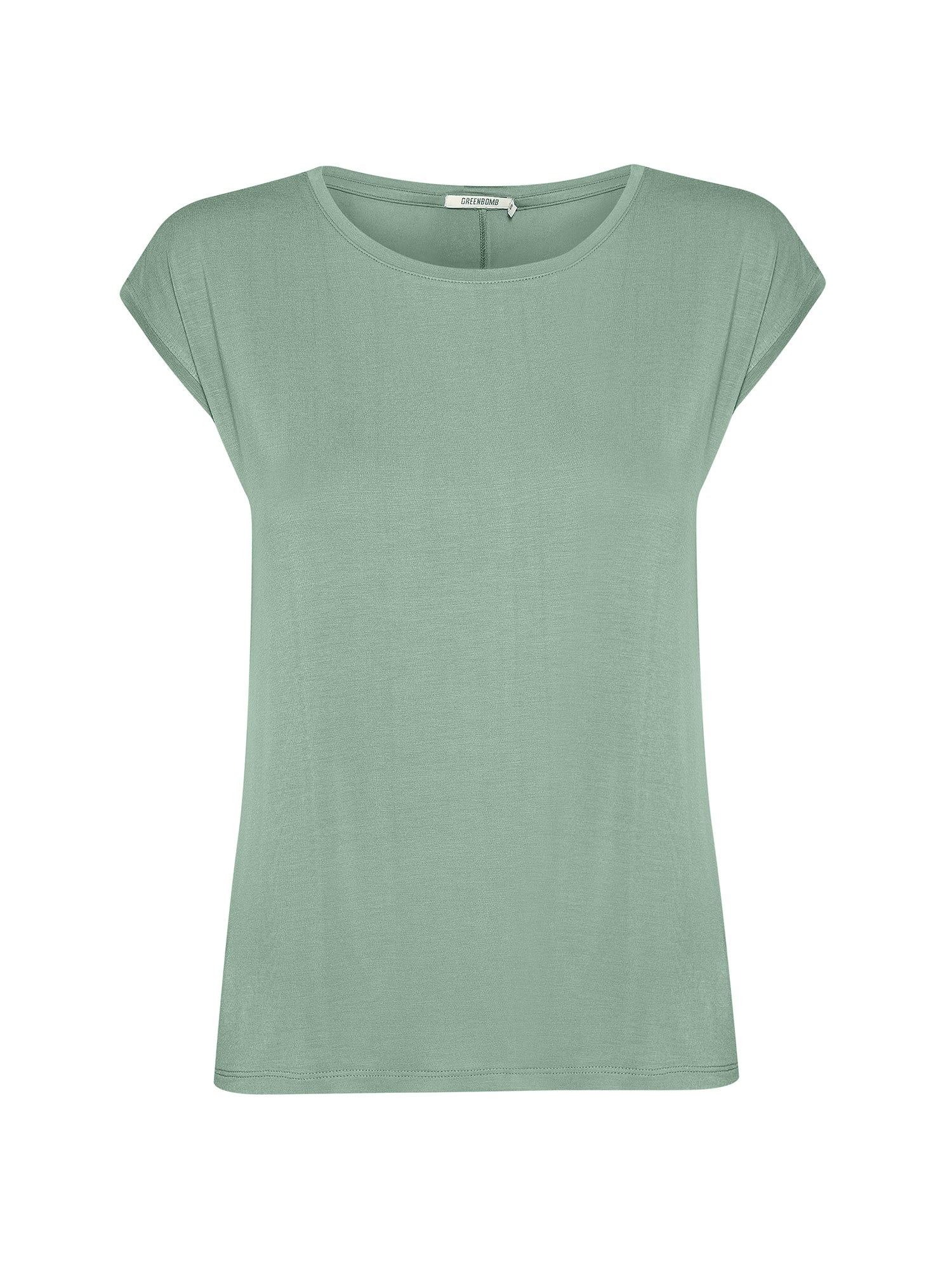 Pale Green: Lässiges Shirt aus LENZING™ TENCEL™ Mix für Damen [20899]