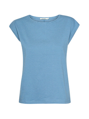 Tide Stripes: Lässiges Shirt aus LENZING™ TENCEL™ Mix für Damen [20900]