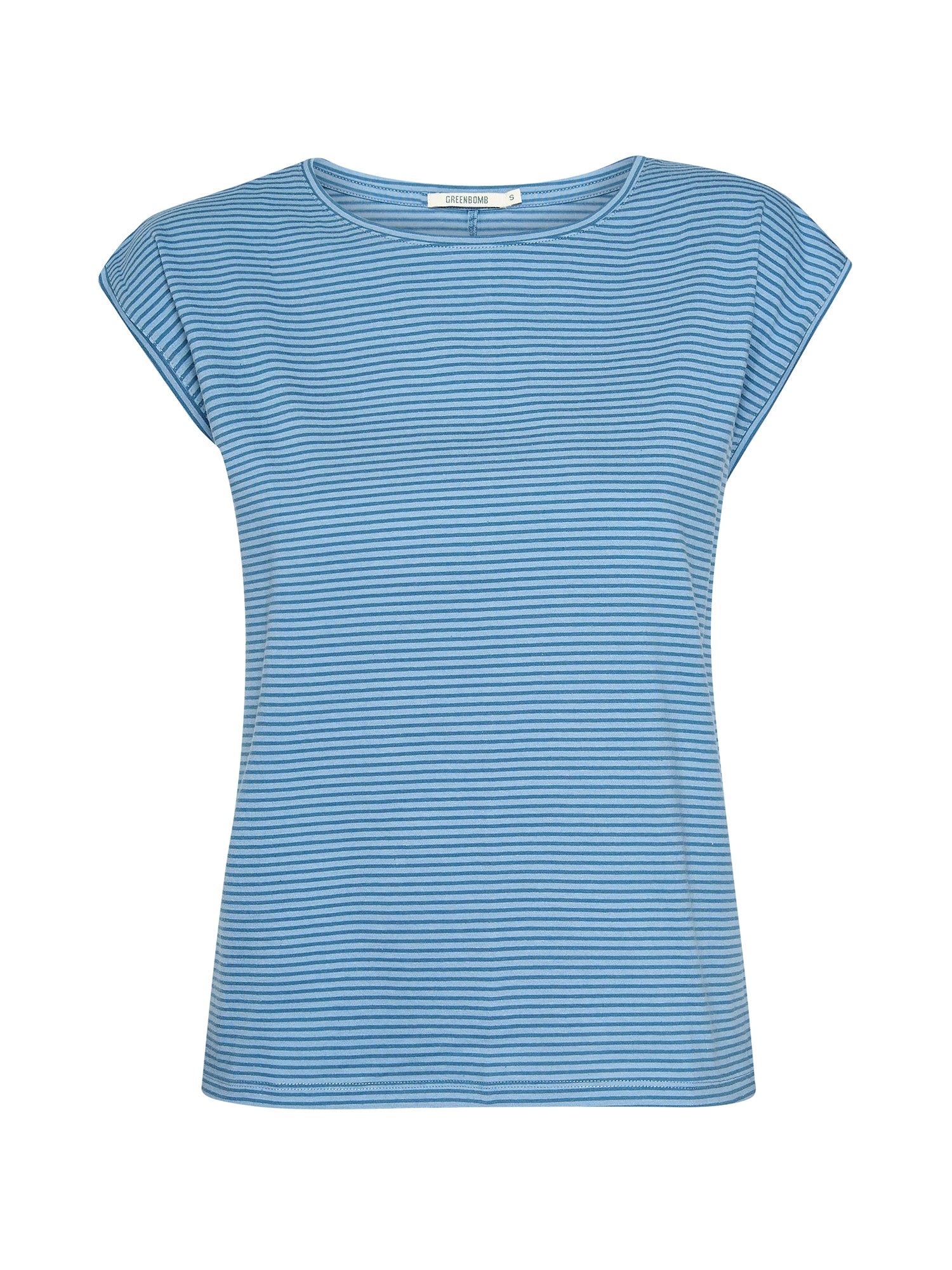 Tide Stripes: Lässiges Shirt aus Bio-Baumwolle für Damen [20900]