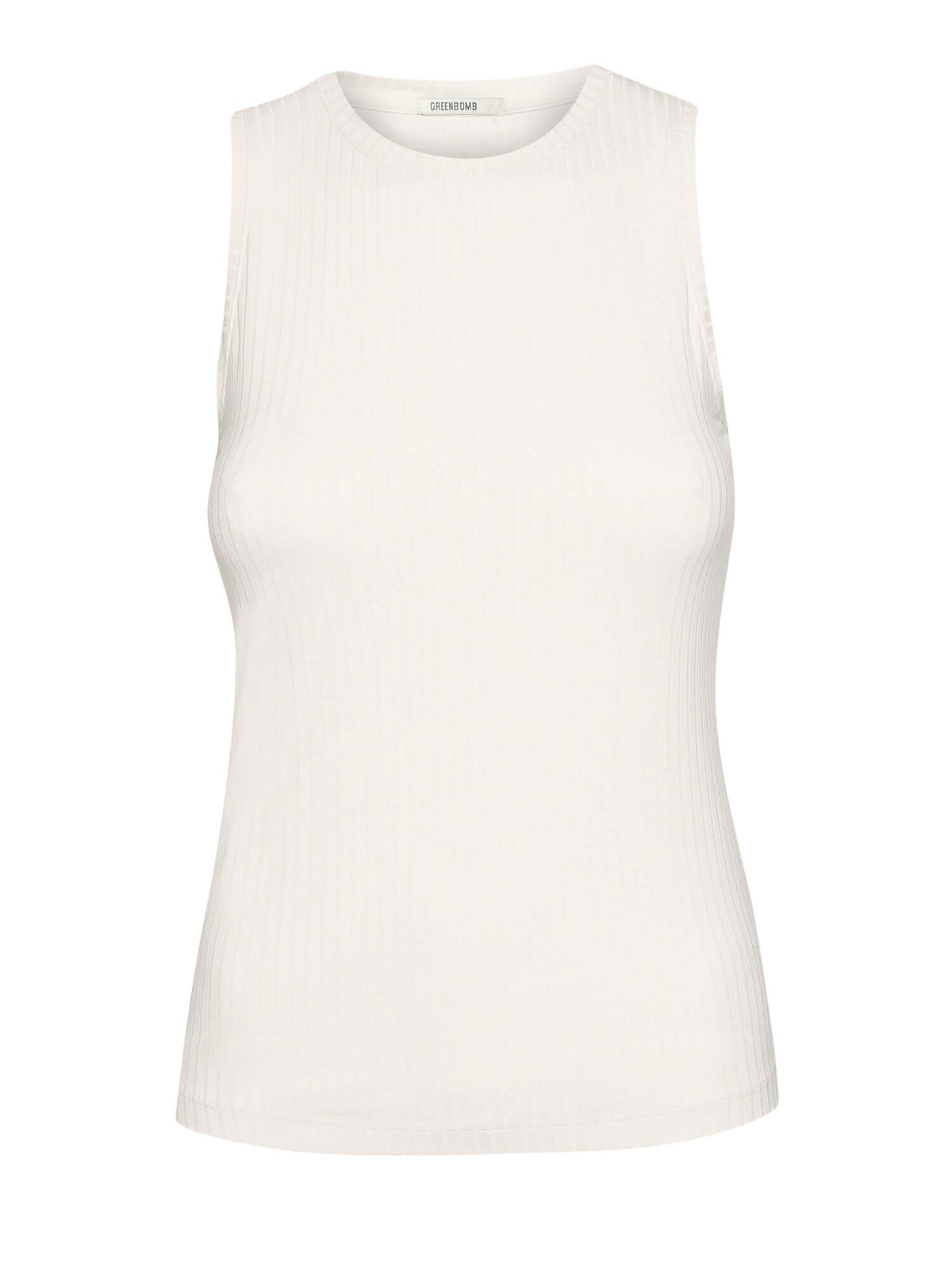 Off White: Sportliches Top aus LENZING™ TENCEL™ Mix für Damen [20905]