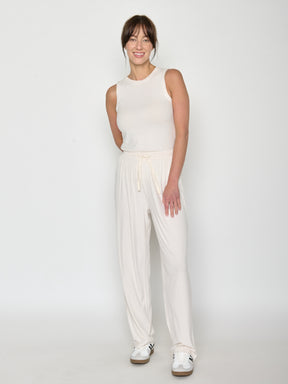 Off White: Sportliches Top aus LENZING™ TENCEL™ Mix für Damen [20908]