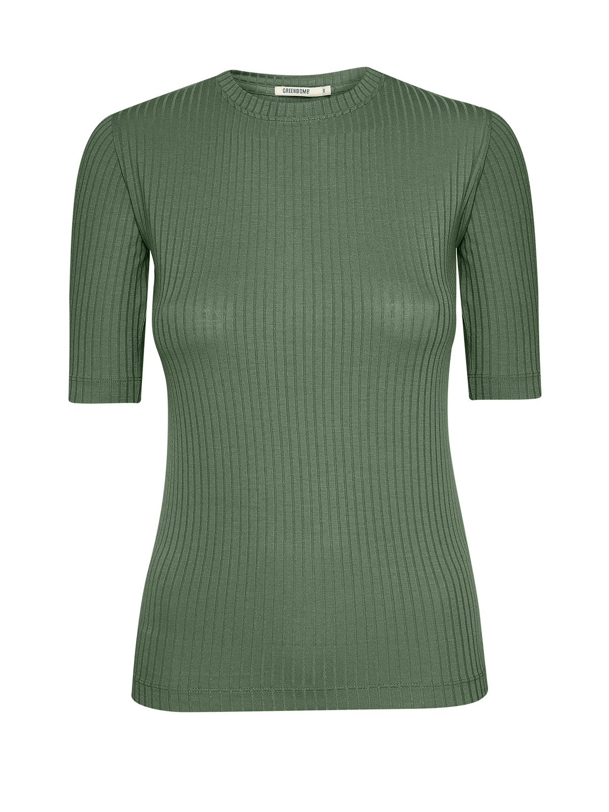 Olive: Sportliches Longsleeve aus LENZING™ TENCEL™ Mix für Damen [20925]