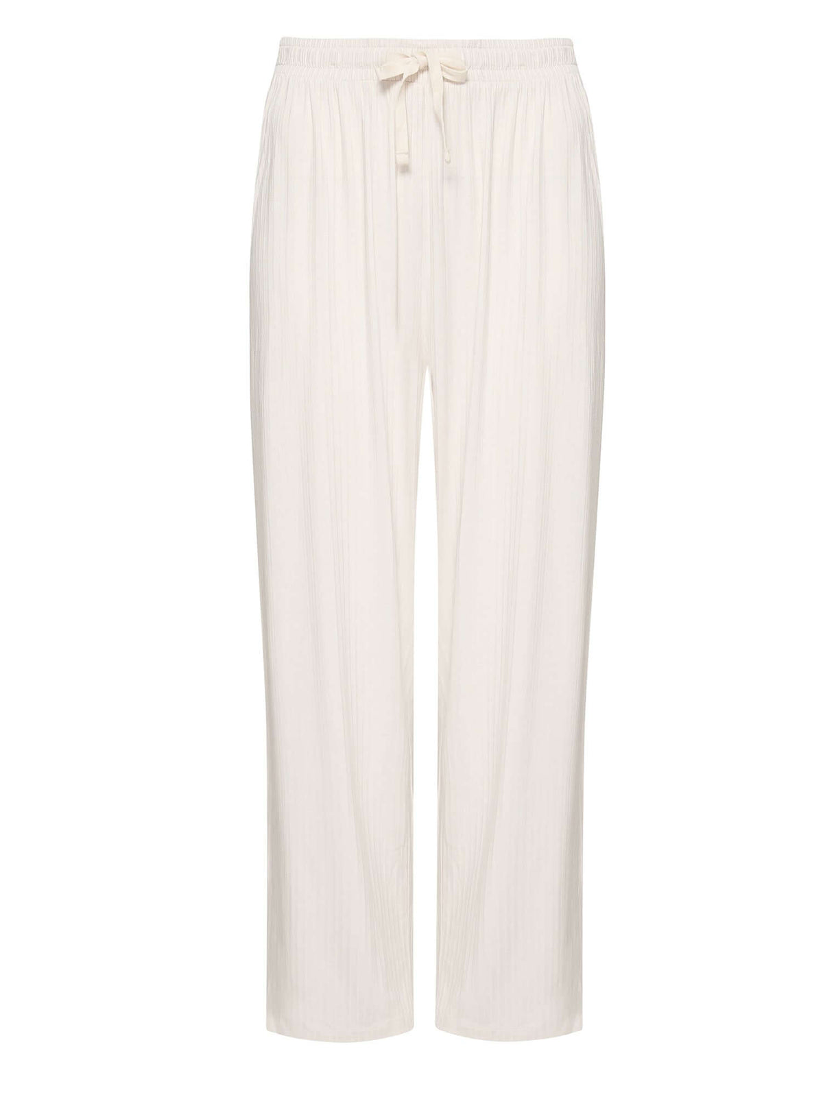 Off White: Lässige Hose aus LENZING™ ECOVERO™ für Damen [20935]