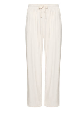 Off White: Lässige Hose aus LENZING™ ECOVERO™ für Damen [20935]