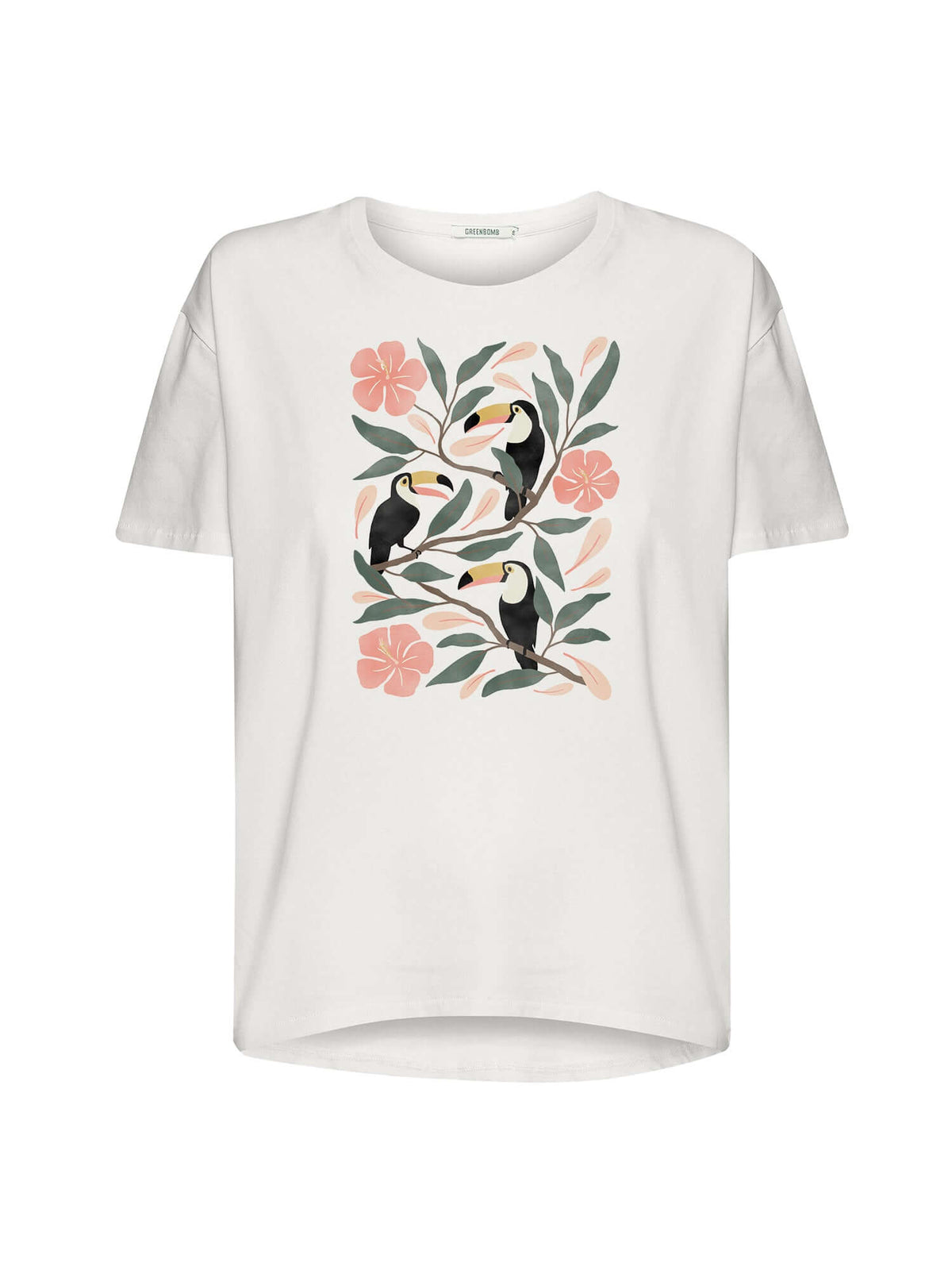 Moonstone: Lässiges T-Shirt aus Bio-Baumwoll-Mix für Damen [20994]