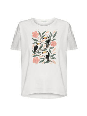 Moonstone: Lässiges T-Shirt aus Bio-Baumwoll-Mix für Damen [20994]