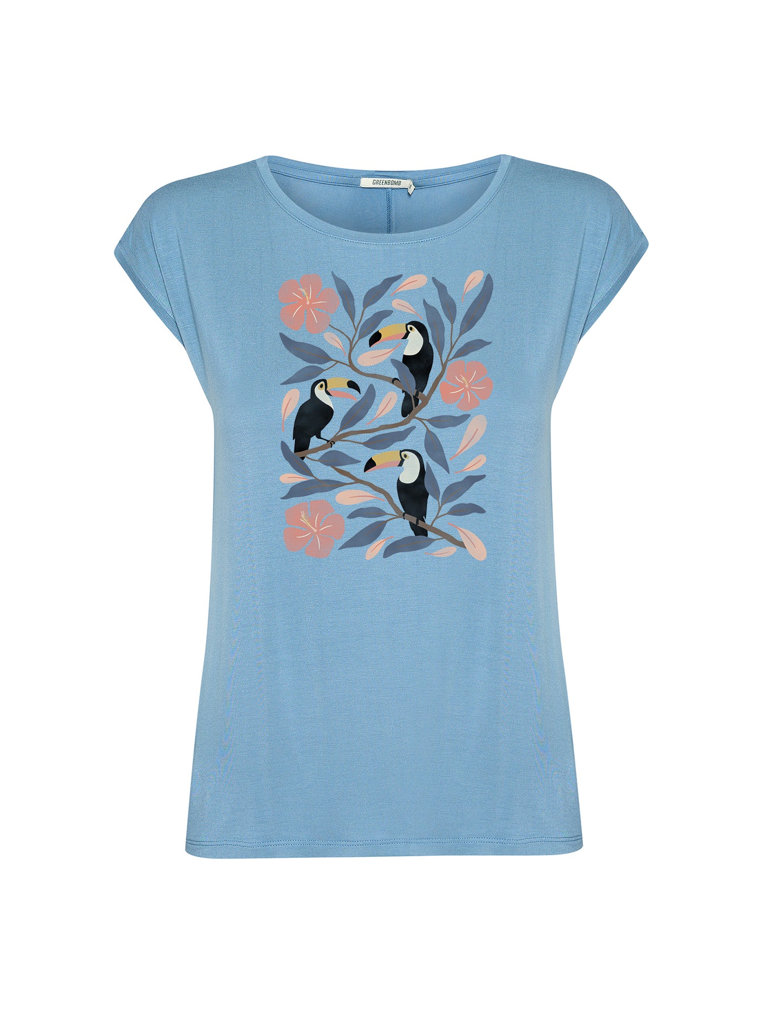 Glacier Blue : Lässiges Shirt aus LENZING™ TENCEL™ Mix für Damen [20997]