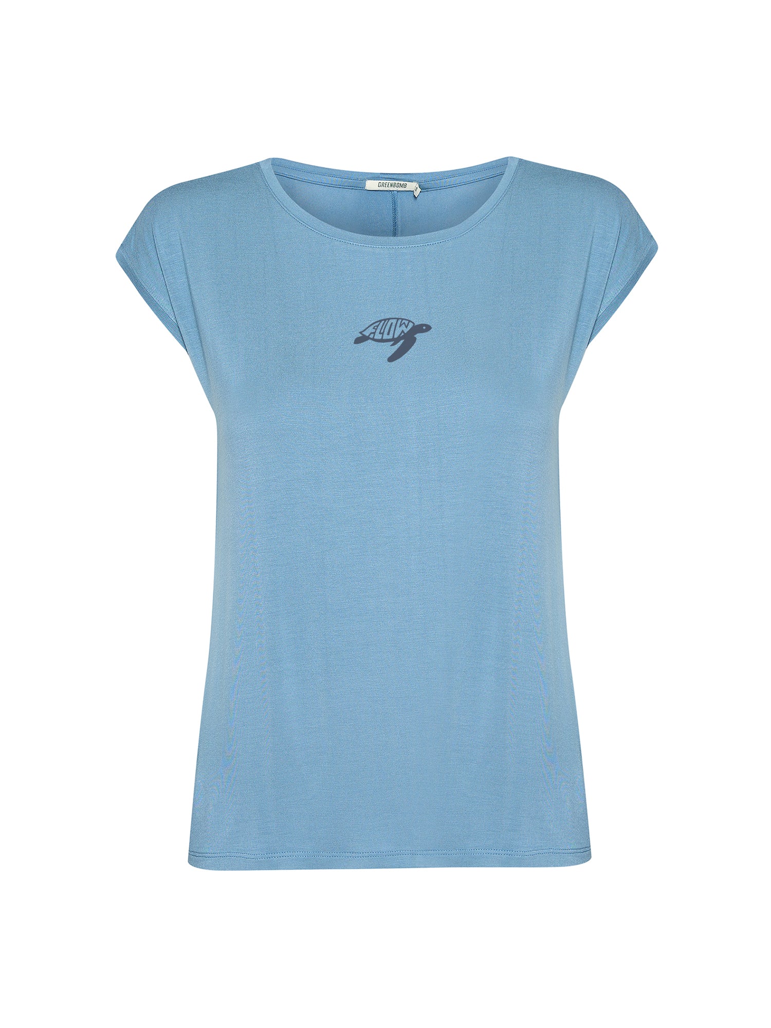 Glacier Blue : Lässiges Shirt aus LENZING™ TENCEL™ Mix für Damen [21001]