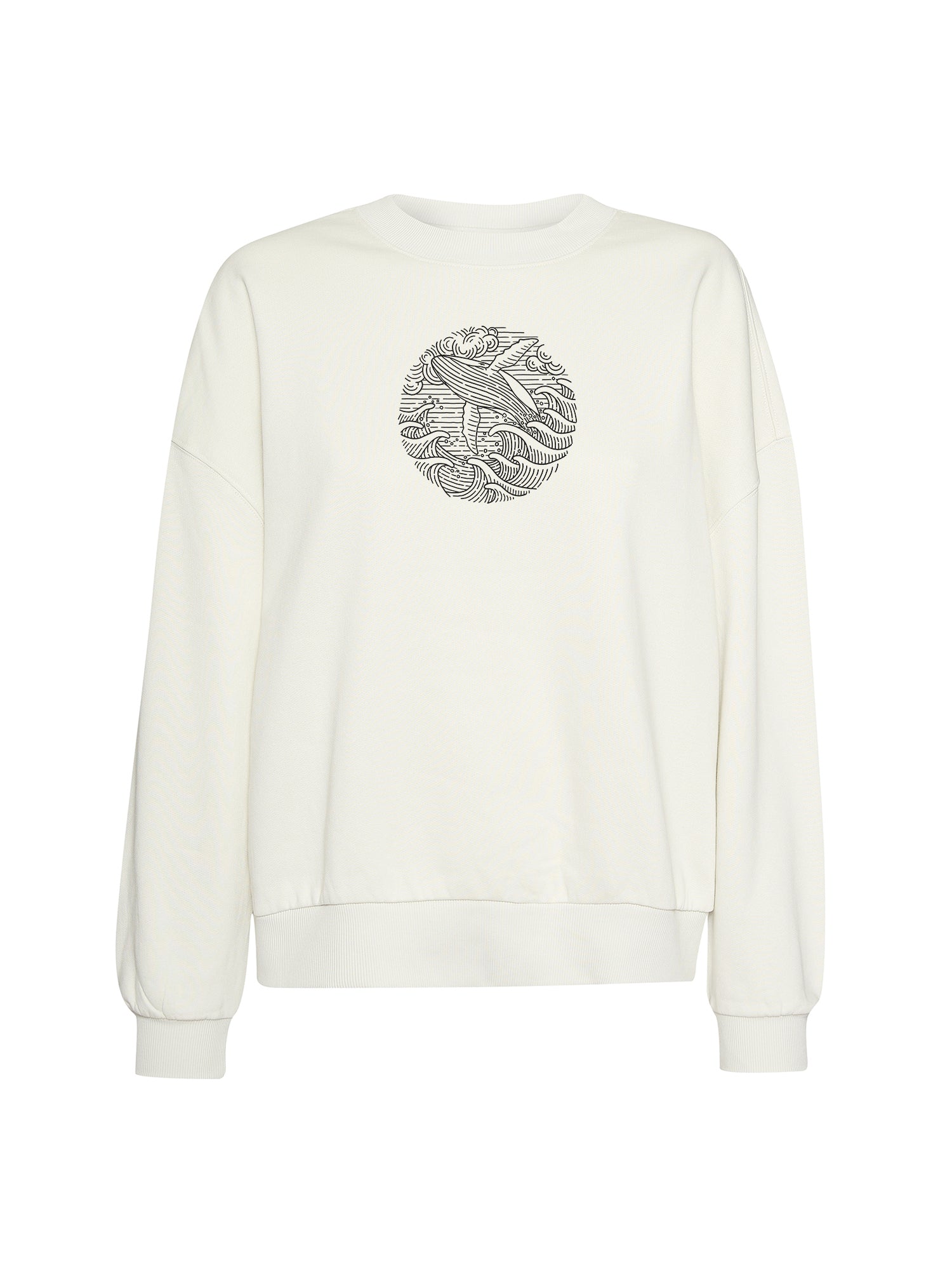 Moonstone: Lässiges Sweatshirt aus Bio-Baumwolle für Damen [21002]