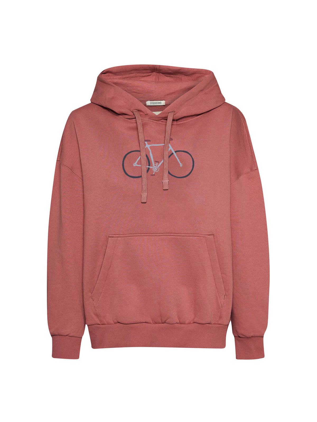 Dark Rose: Lässiger Hoodie aus Bio-Baumwolle für Damen [21006]