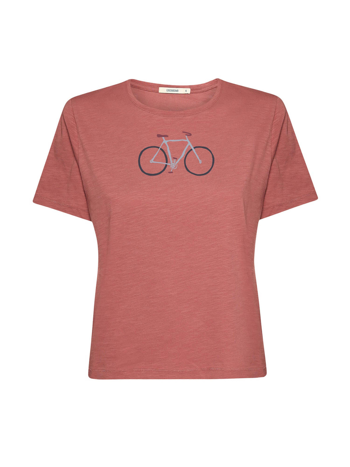 Dark Rose: Kastiges T-Shirt aus Bio-Baumwolle für Damen [21007]