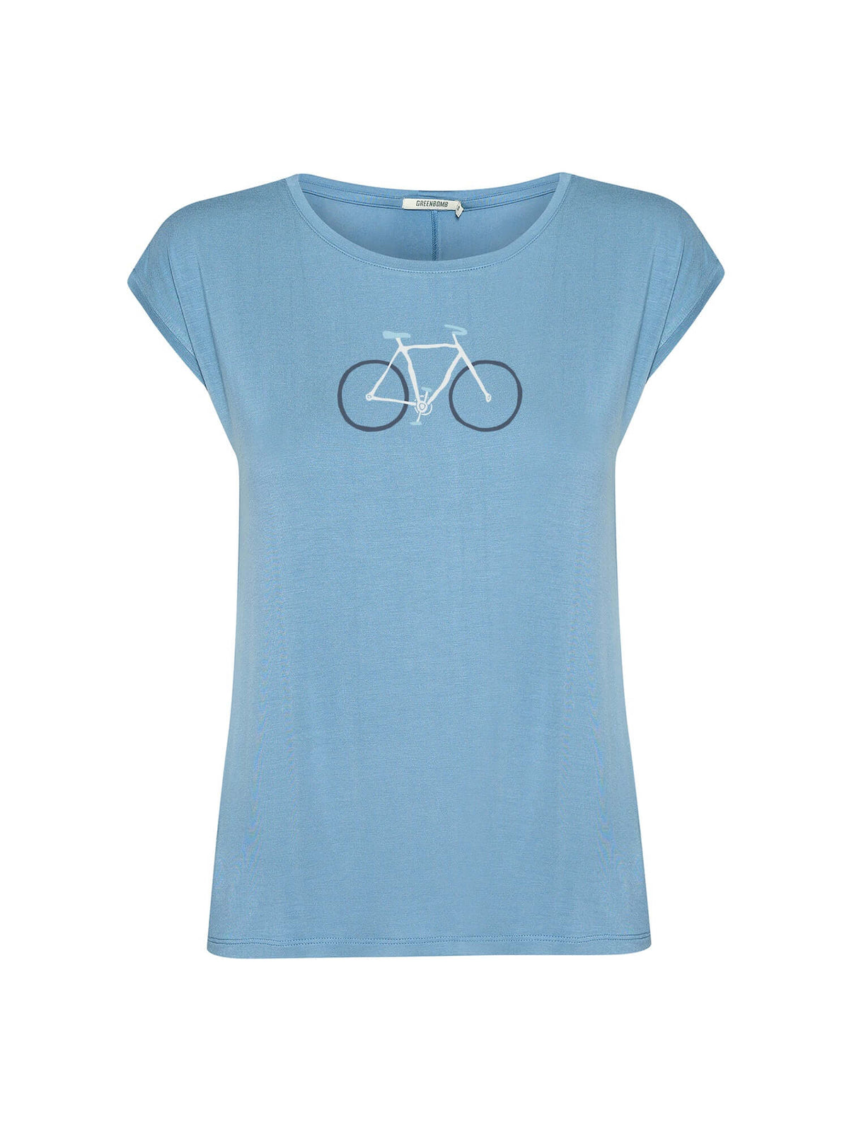 Glacier Blue : Lässiges Shirt aus LENZING™ TENCEL™ Mix für Damen [21008]