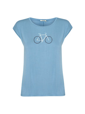 Glacier Blue : Lässiges Shirt aus LENZING™ TENCEL™ Mix für Damen [21008]