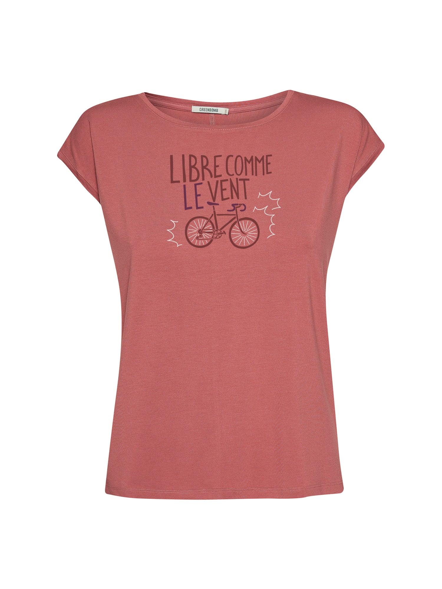 Dark Rose: Lässiges Shirt aus LENZING™ TENCEL™ Mix für Damen [21011]