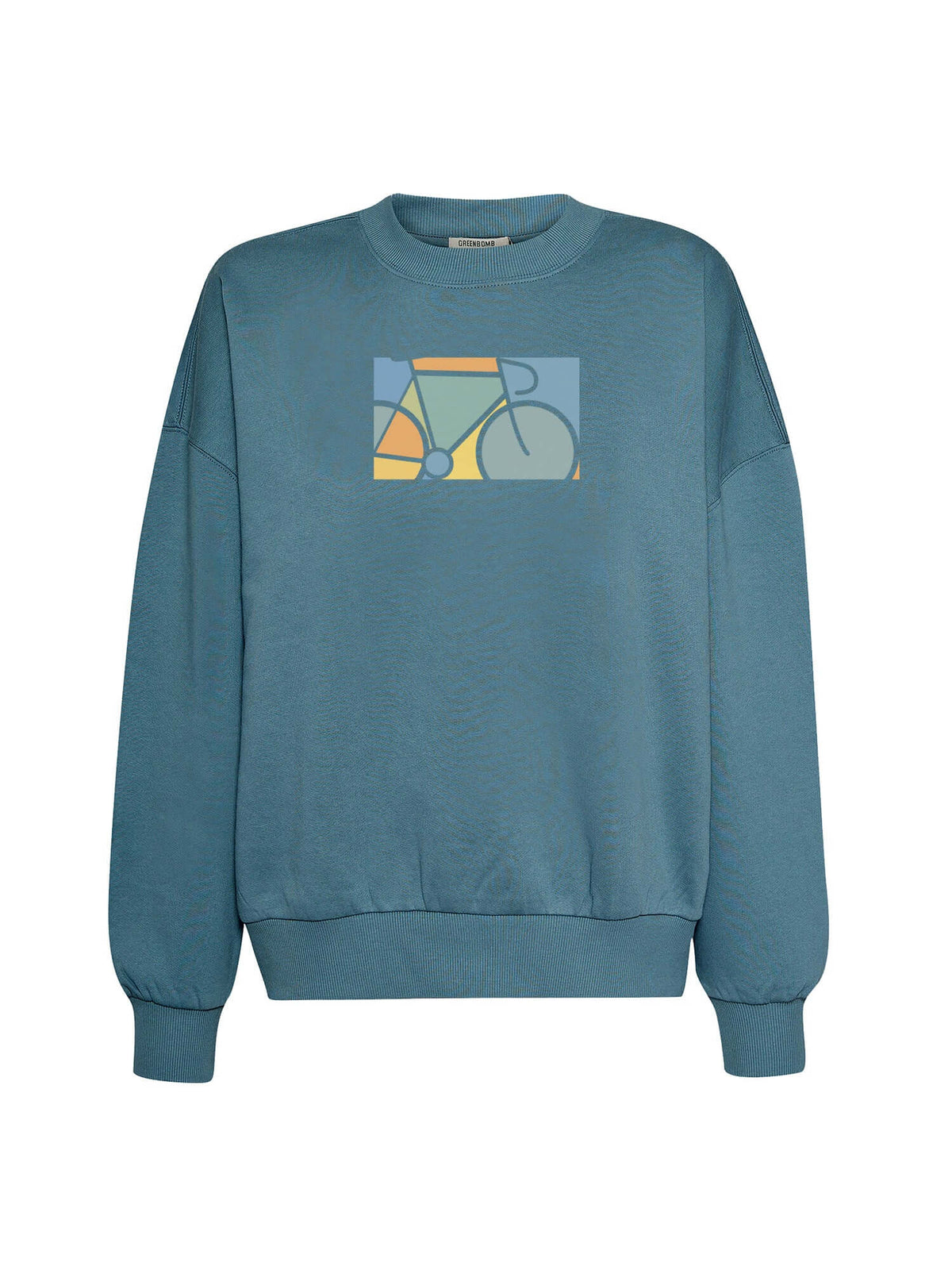 Vintage Blue: Lässiges Sweatshirt aus Bio-Baumwolle für Damen [21012]
