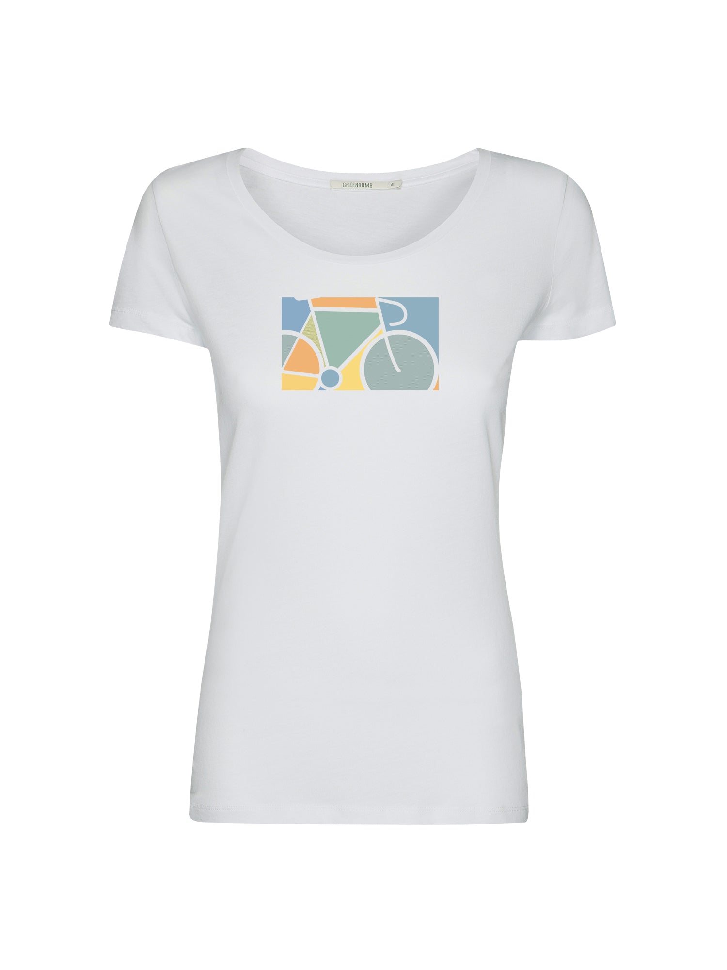 White: Sportliches T-Shirt aus Bio-Baumwolle für Damen [21014]