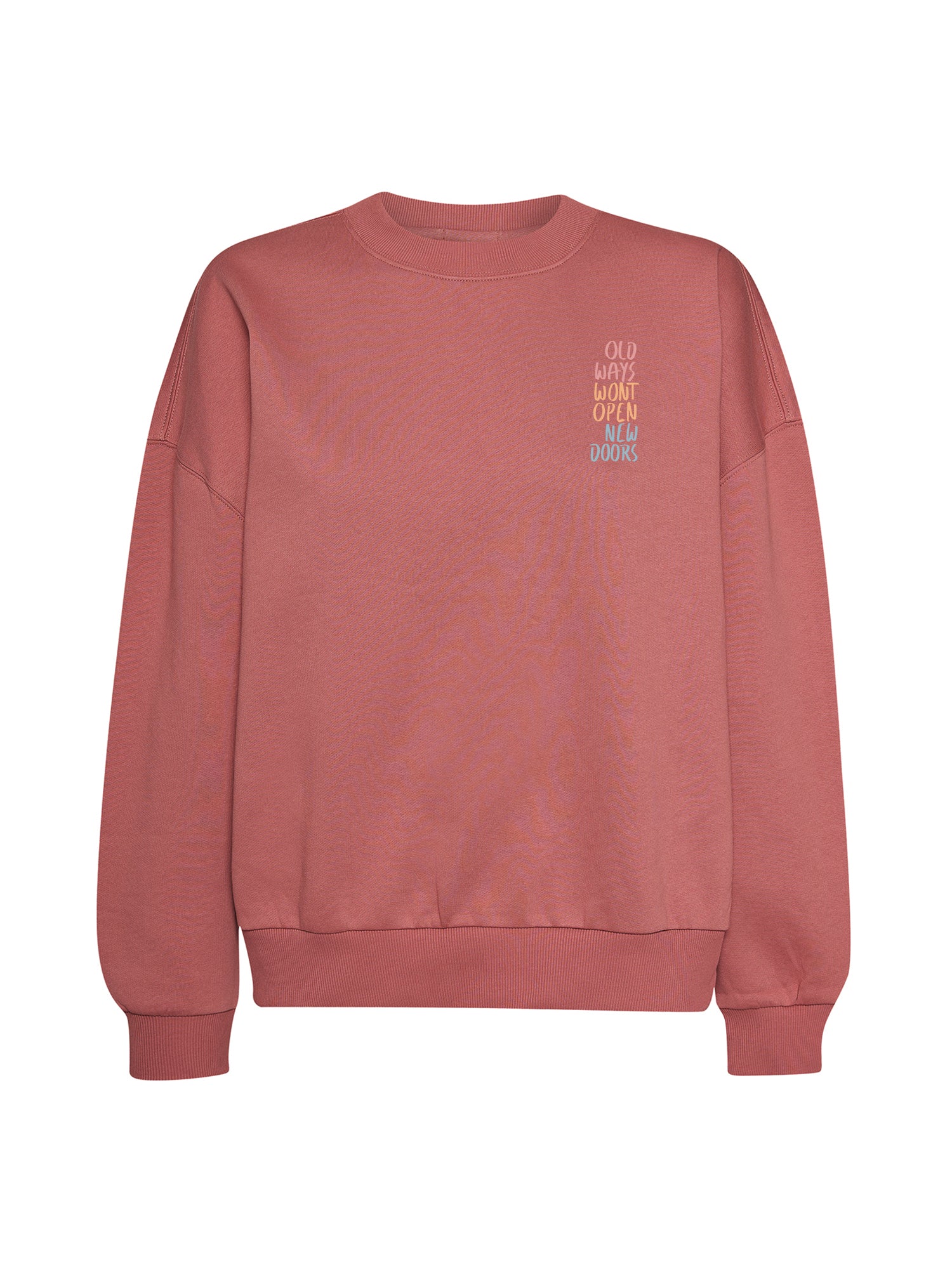 Dark Rose: Lässiges Sweatshirt aus Bio-Baumwolle für Damen [21015]