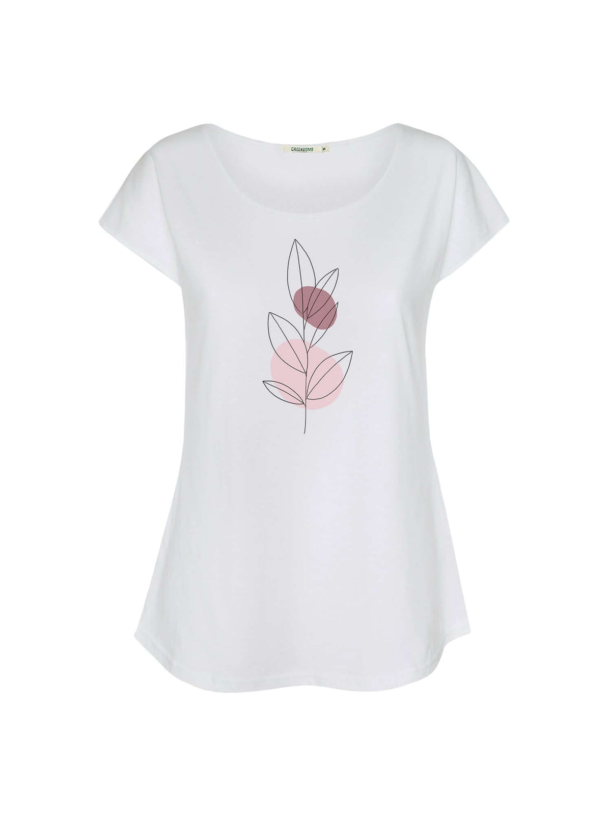 White: Lässiges T-Shirt aus Bio-Baumwolle für Damen [21023]