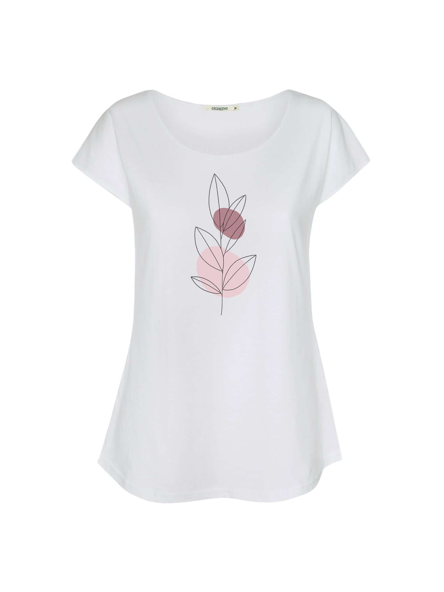 White: Lässiges T-Shirt aus Bio-Baumwolle für Damen [21023]