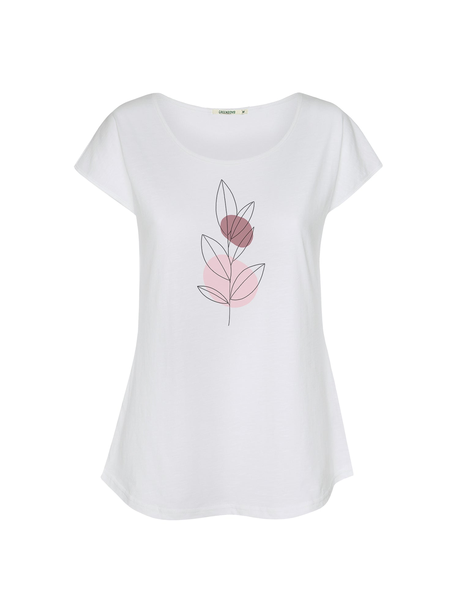White: Lässiges T-Shirt aus Bio-Baumwolle für Damen [21023]
