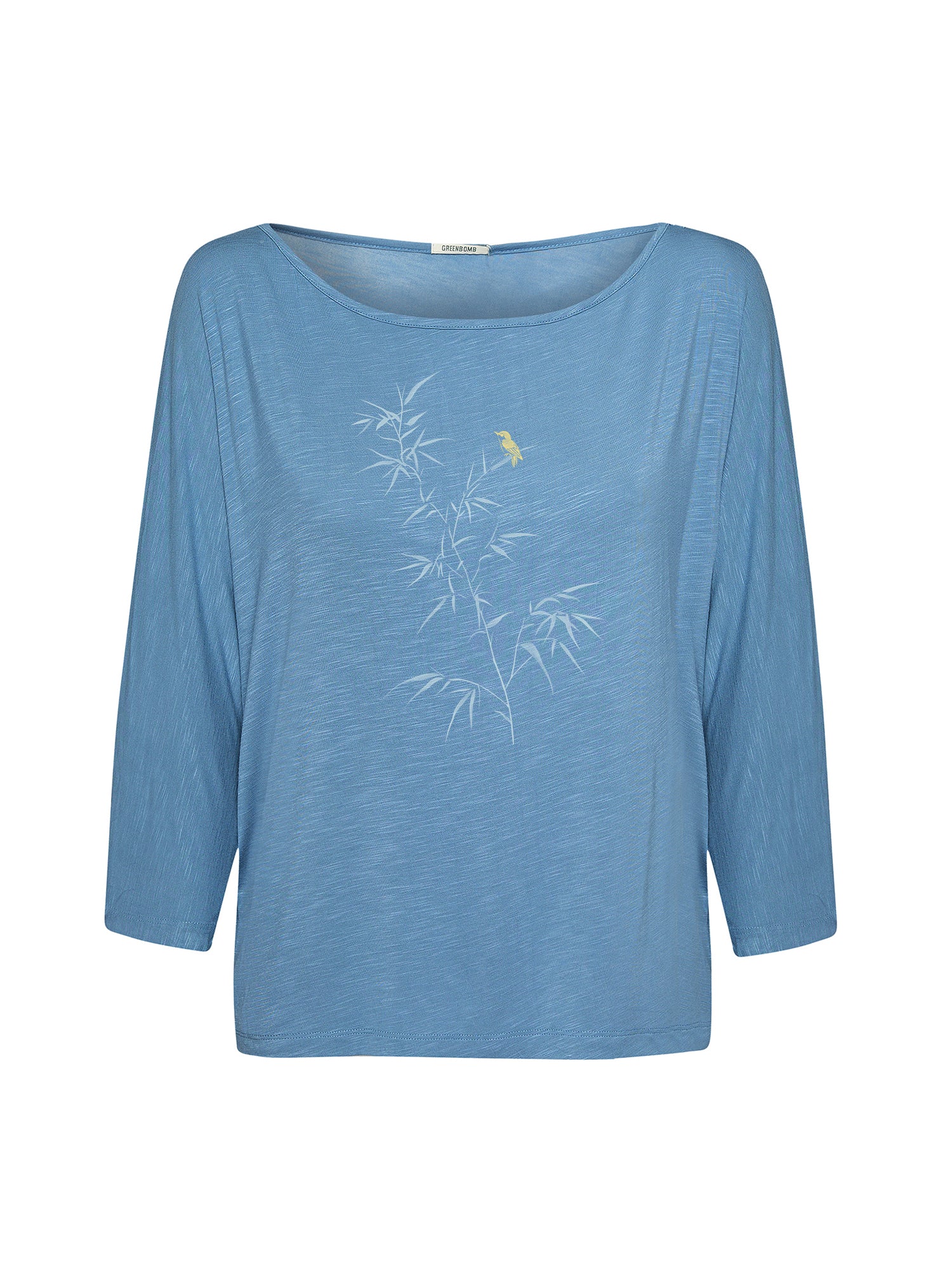 Glacier Blue : Gemütliches Longsleeve aus Viskose (LENZING™ ECOVERO™) Mix für Damen [21029]