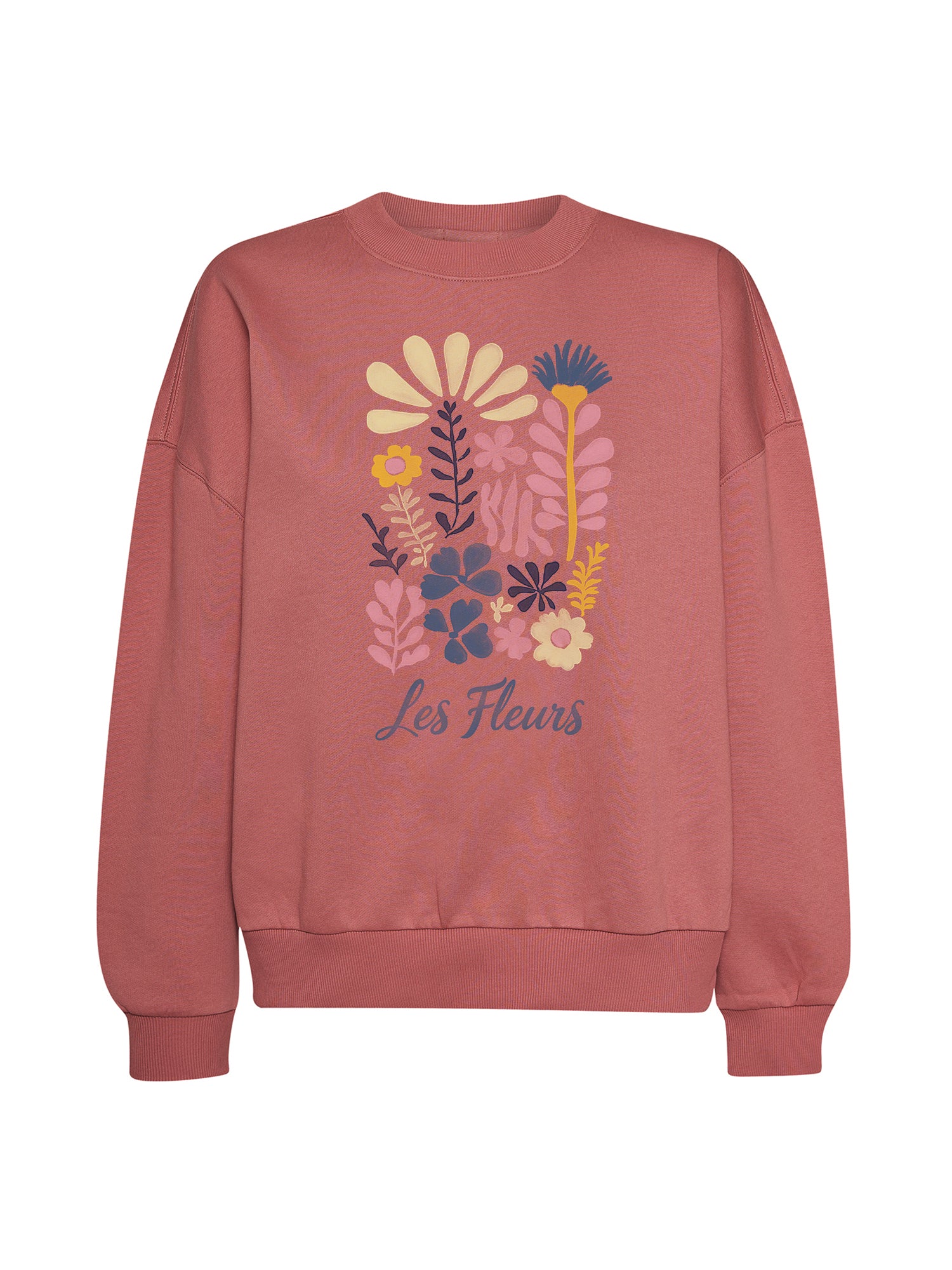 Dark Rose: Lässiges Sweatshirt aus Bio-Baumwolle für Damen [21030]