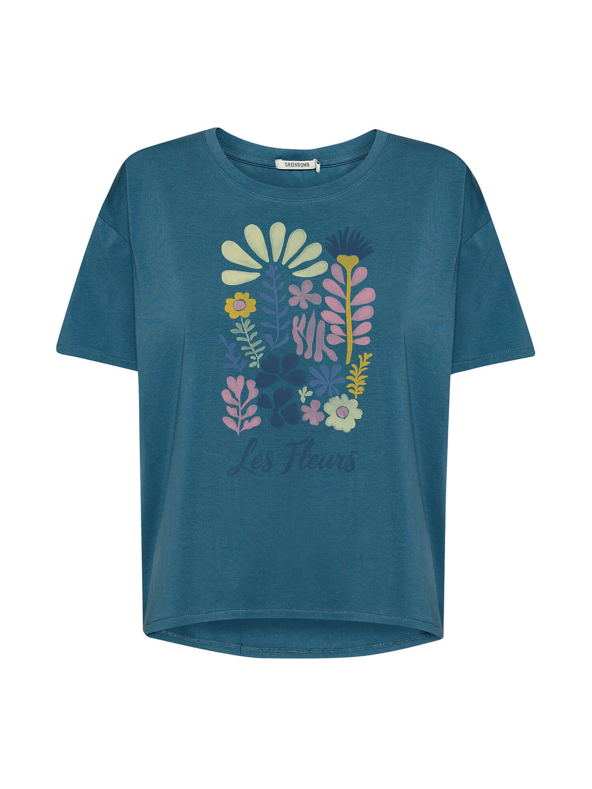 True Blue: Lässiges T-Shirt aus Bio-Baumwoll-Mix für Damen [21031]