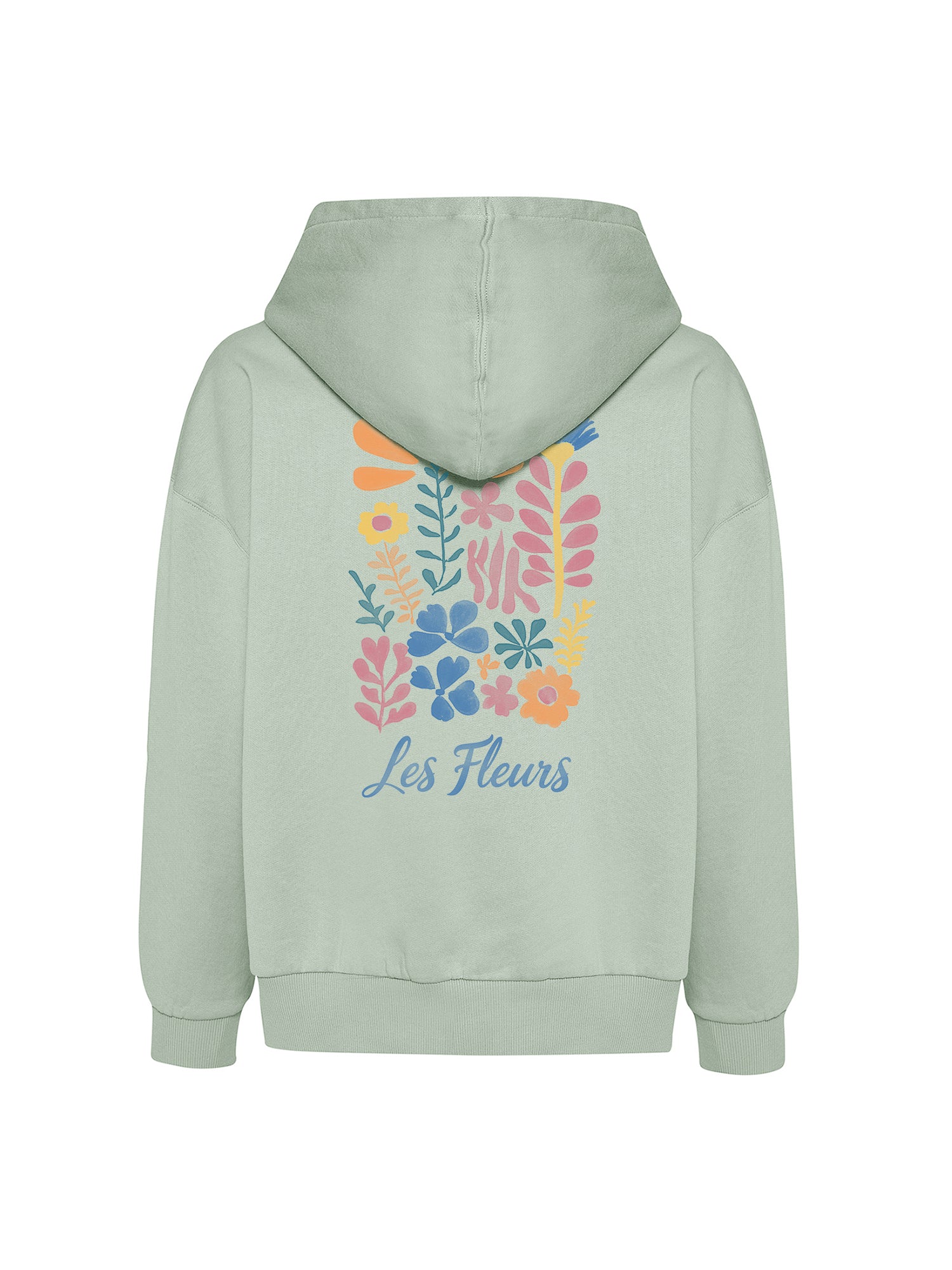 Muted Mint: Lässiger Hoodie aus Bio-Baumwolle für Damen [21032]