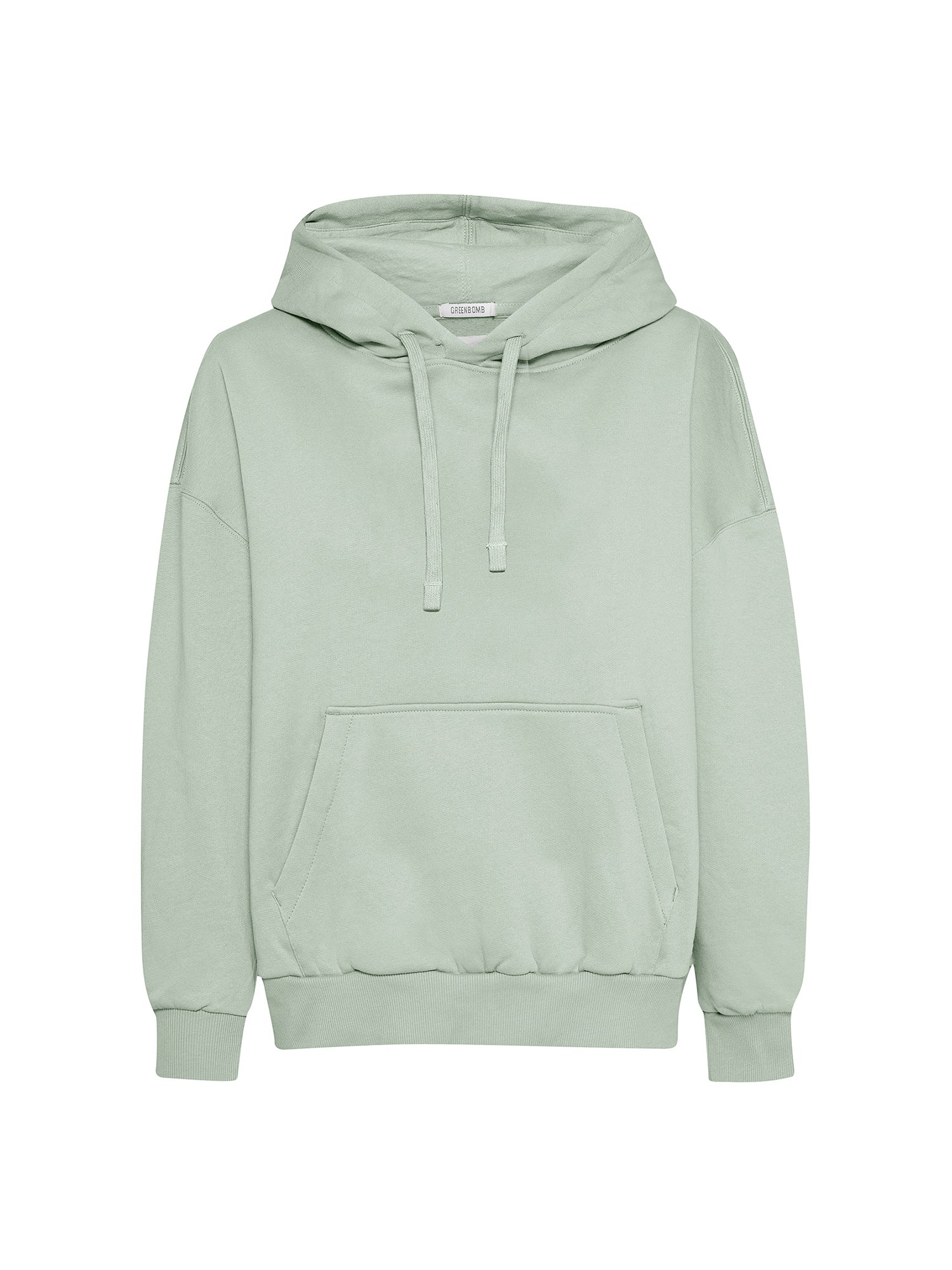 Muted Mint: Lässiger Hoodie aus Bio-Baumwolle für Damen [21033]