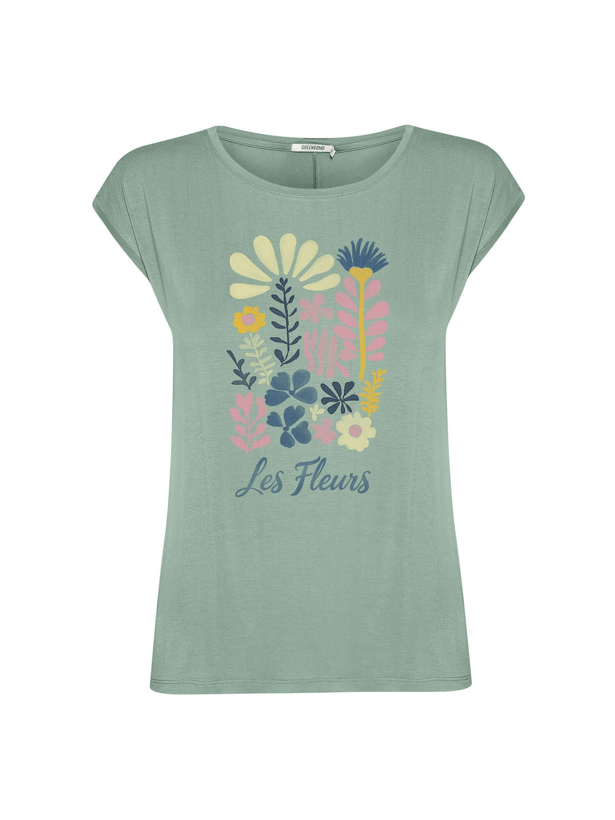 Pale Green: Lässiges Shirt aus LENZING™ TENCEL™ Mix für Damen [21035]