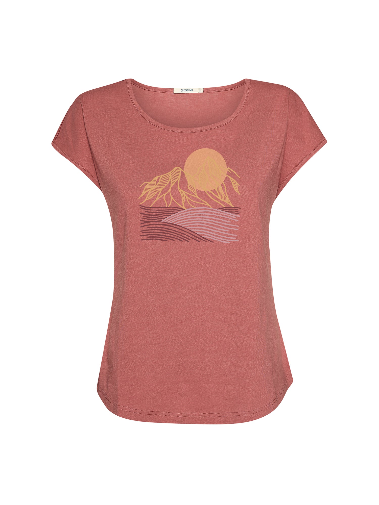 Dark Rose: Lässiges T-Shirt aus Bio-Baumwolle für Damen [21036]