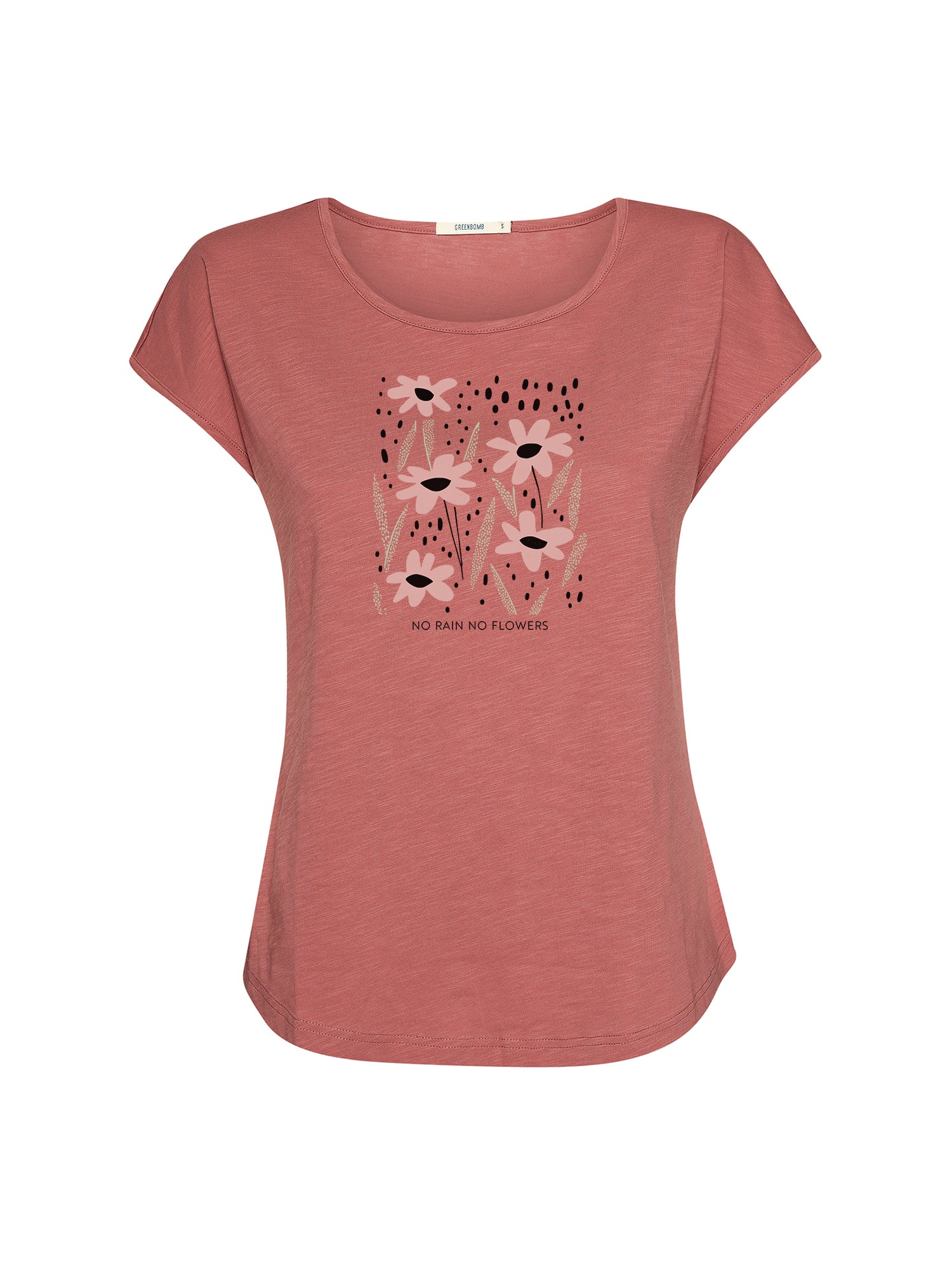 Dark Rose: Lässiges T-Shirt aus Bio-Baumwolle für Damen [21040]