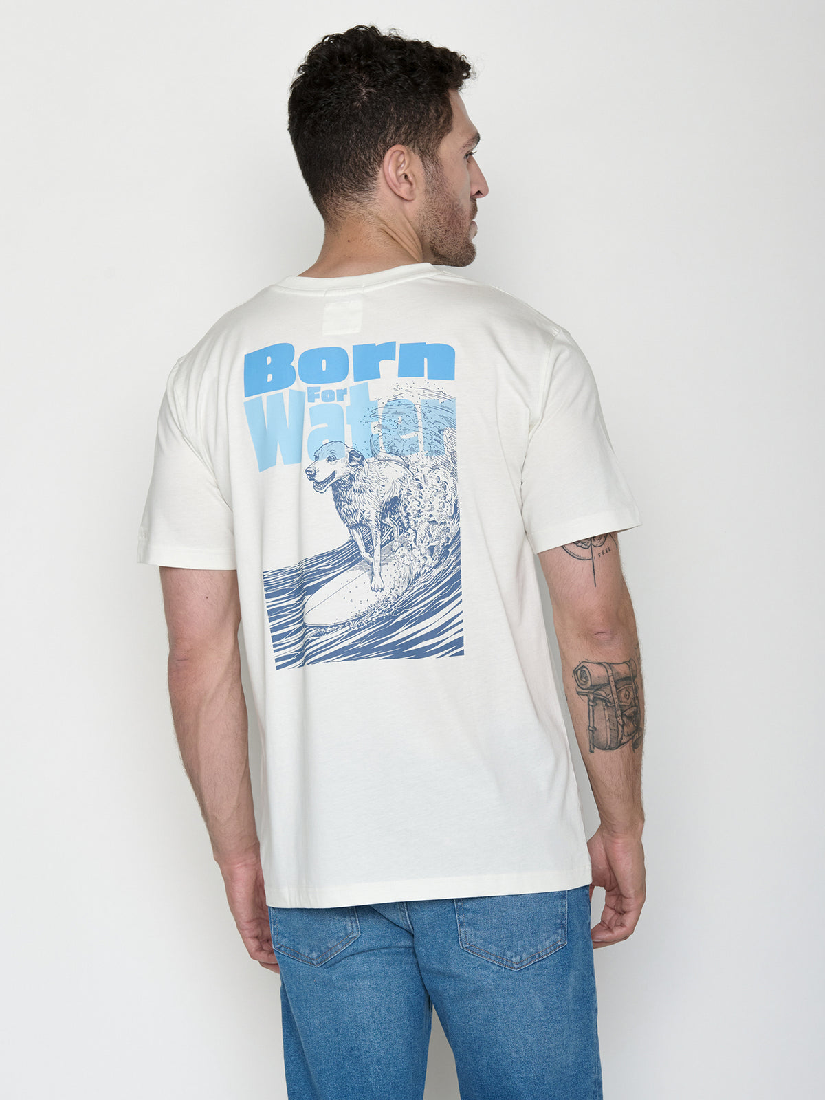 Moonstone: Lässiges Oversize-T-Shirt aus Bio-Baumwolle für Herren [21451]