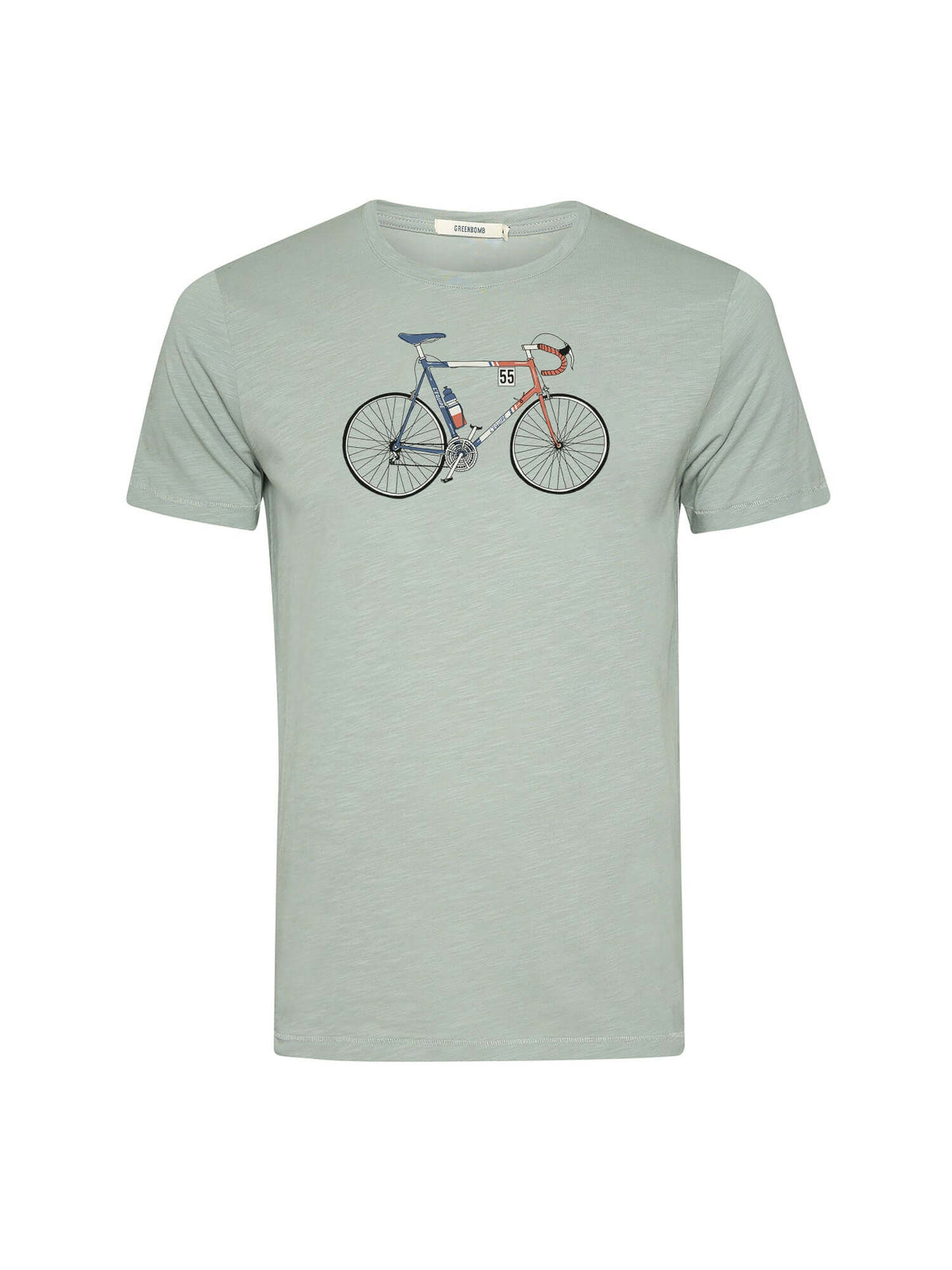 Soft Sage: Sportliches T-Shirt aus Bio-Baumwolle für Herren [21454]