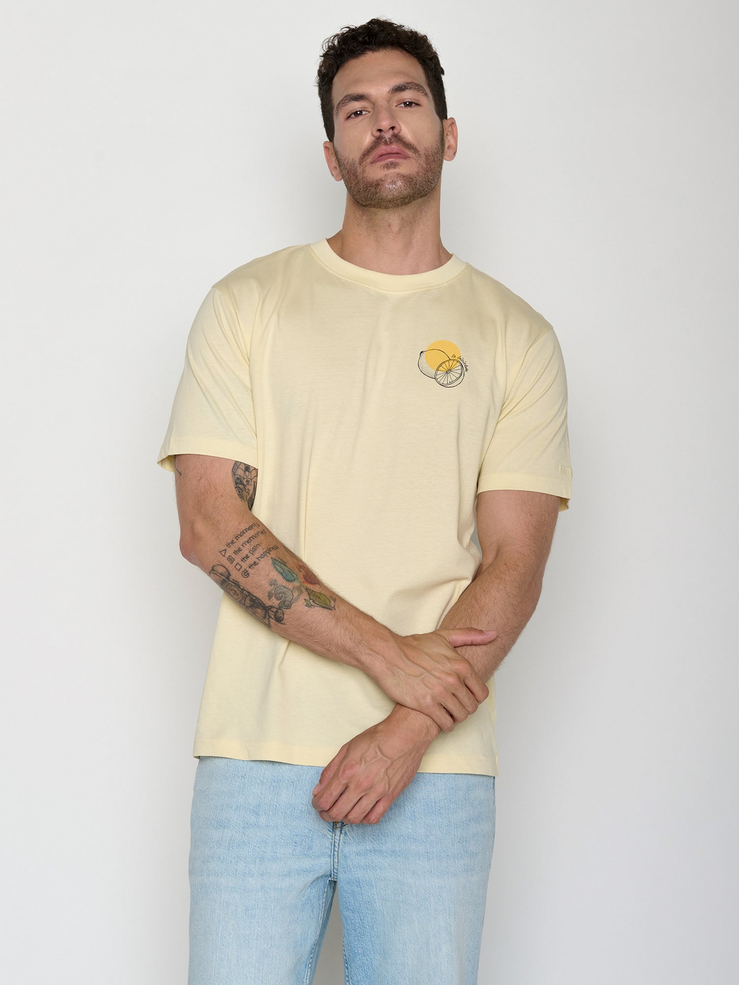 Vanilla Ice: Lässiges Oversize-T-Shirt aus Bio-Baumwolle für Herren [21465]